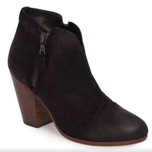 rag & bone Margot Black Heeled Bootie 7.5